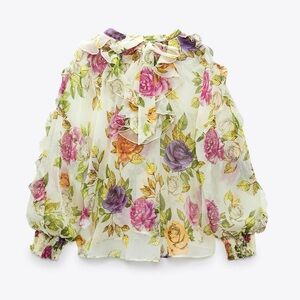 Women’s Zara Top with Ruffles (S)